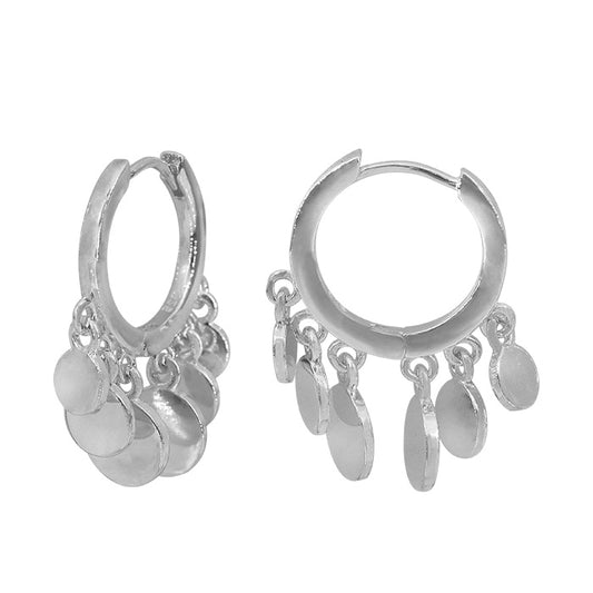 Créoles pendantes en argent sterling 925