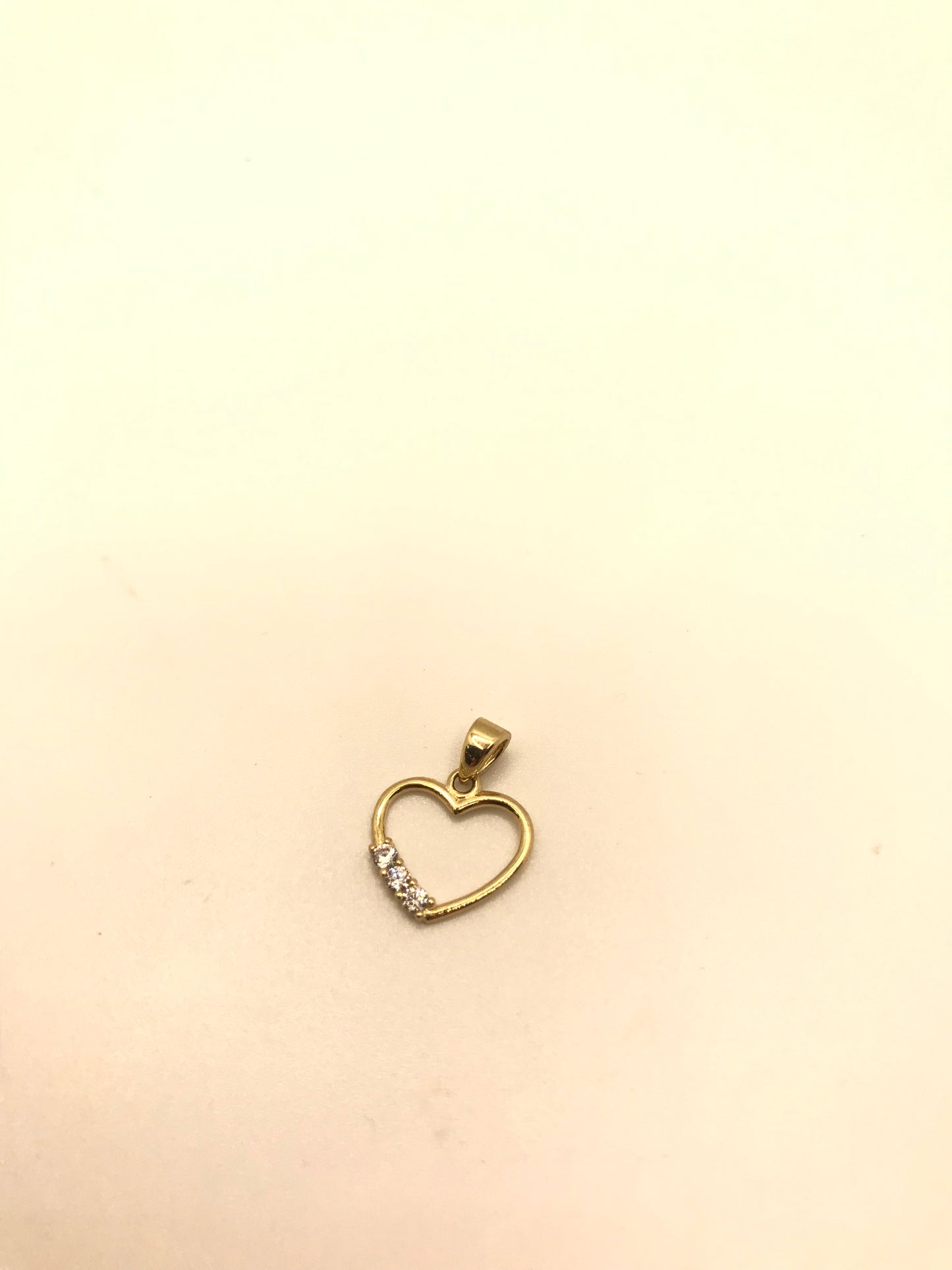 Pendentif coeur en or 10 carats