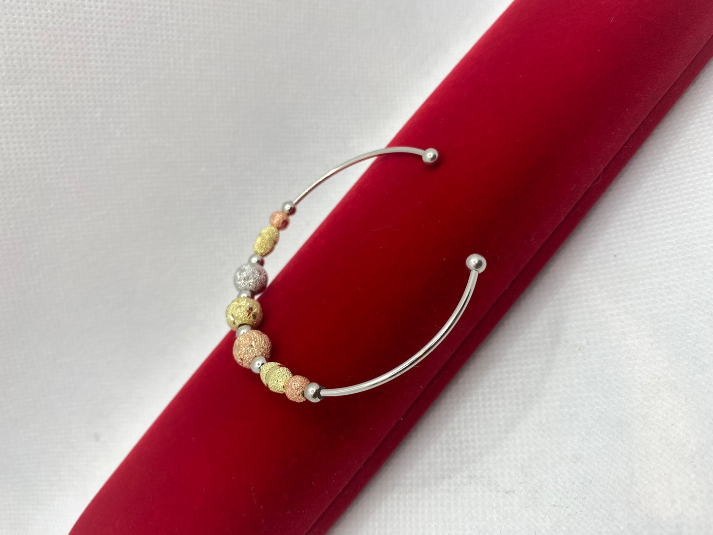 Bracelets en argent véritable plaqué or