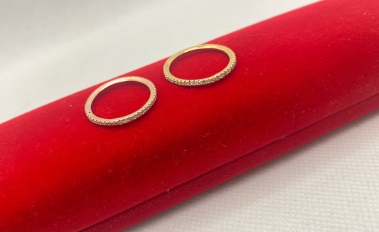 Bague d'éternité complète en argent véritable