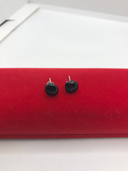 925 sterling silver onyx studs