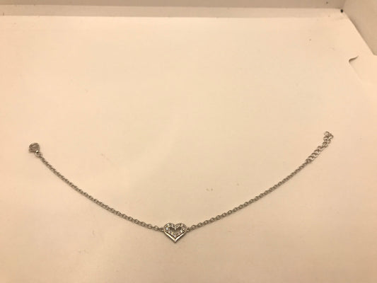 Sterling silver heart bracelet