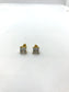 Sterling silver gold plated square studs