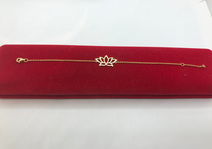 Bracelet en argent sterling rempli d'or