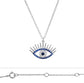 Real silver evil eye  necklace