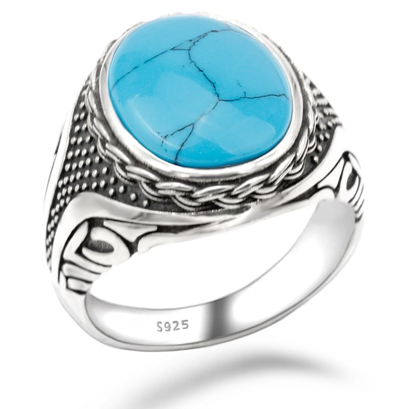 Sterling silver turquoise ring