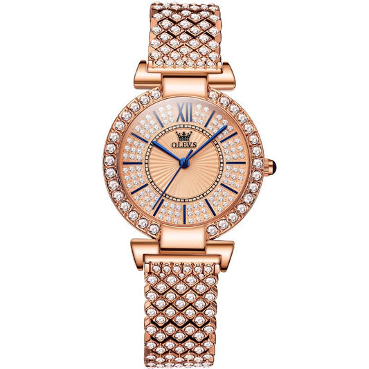 Montres de mode pour couple en or rose