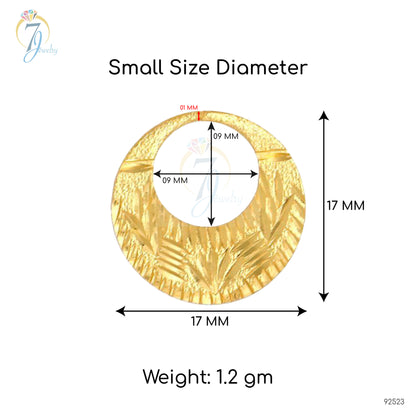 Boucles d'oreilles Nattiyan à la mode en argent véritable et or 24 carats