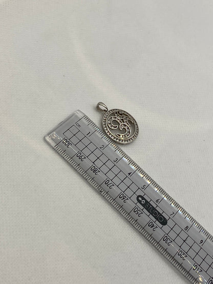 Pendentif Om en argent sterling