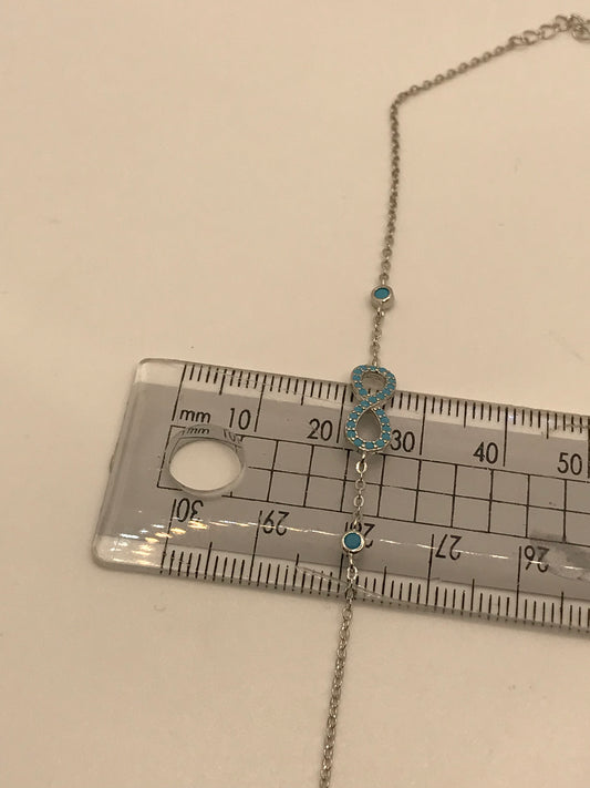 Bracelet infini en argent sterling