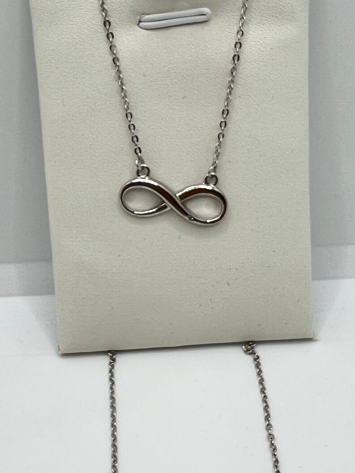 Real silver infinity necklace