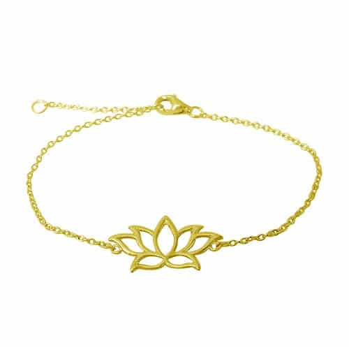 Bracelet en argent sterling rempli d'or