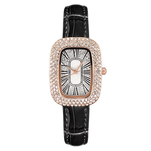 Rosegold square fashion watch