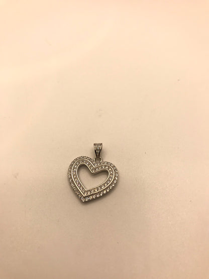 Pendentif coeur en argent sterling
