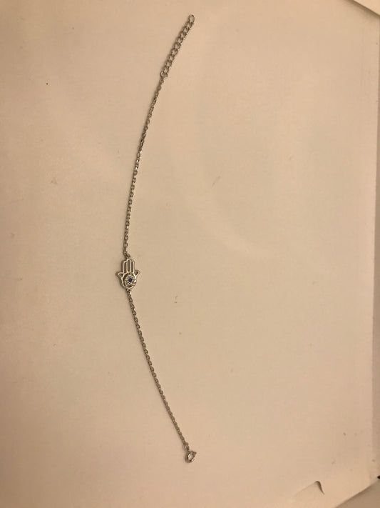Bracelet Hamsa en argent sterling