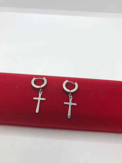 Boucles d'oreilles créoles plaquées or pour hommes