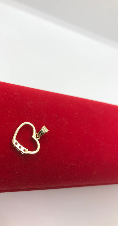 Pendentif coeur en or 10 carats