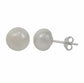 Real silver freshwater pearl studs