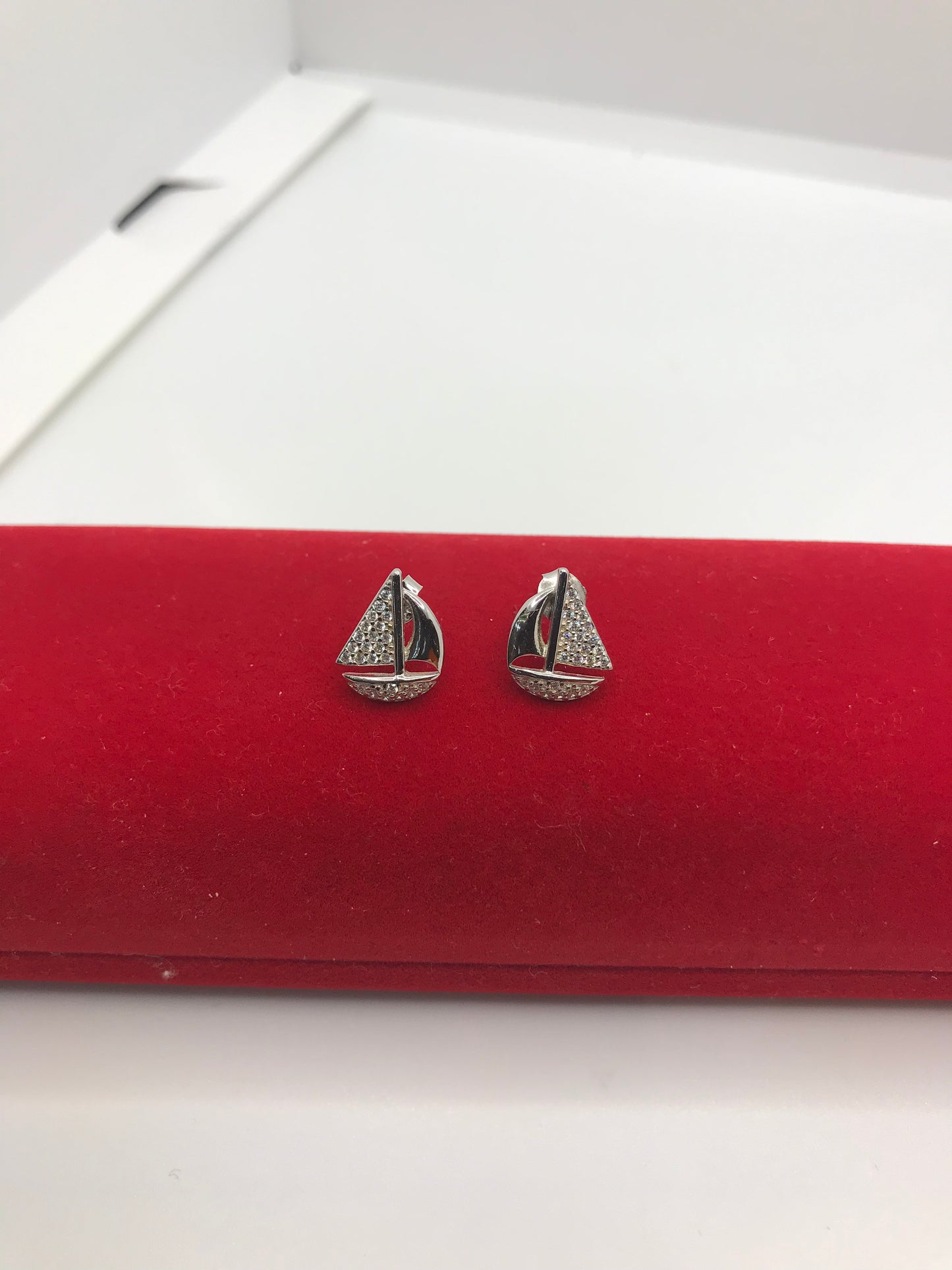 925 sterling silver yacht earrings