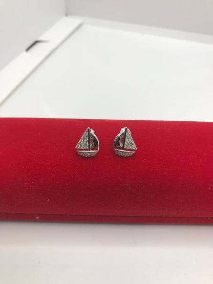 925 sterling silver yacht earrings