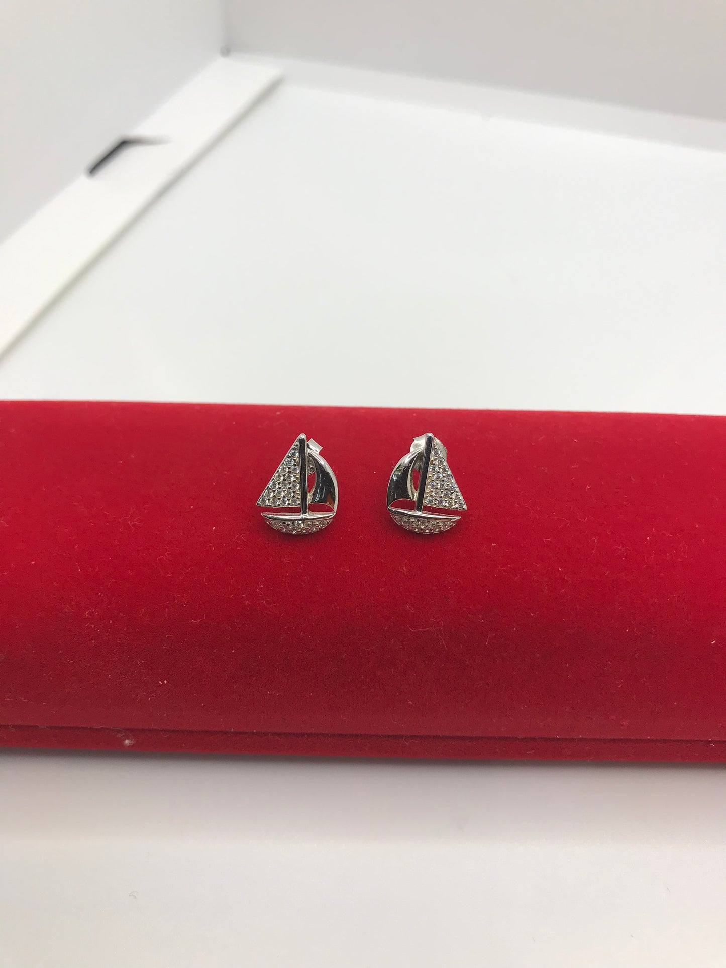 925 sterling silver yacht earrings