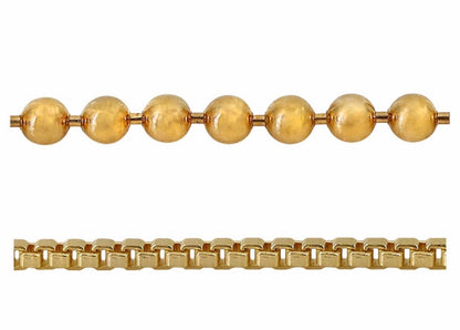 Chaînes en argent véritable remplies d'or