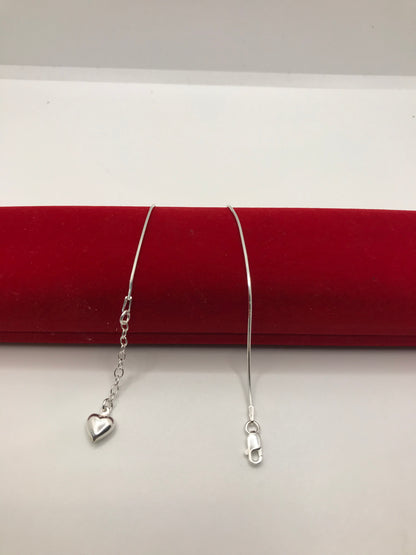 925 Sterling silver anklet(Heart)