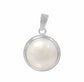 Real silver freshwater pearl pendant