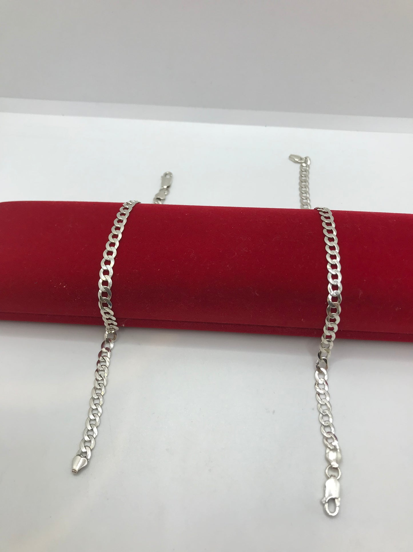 Sterling silver curb bracelet