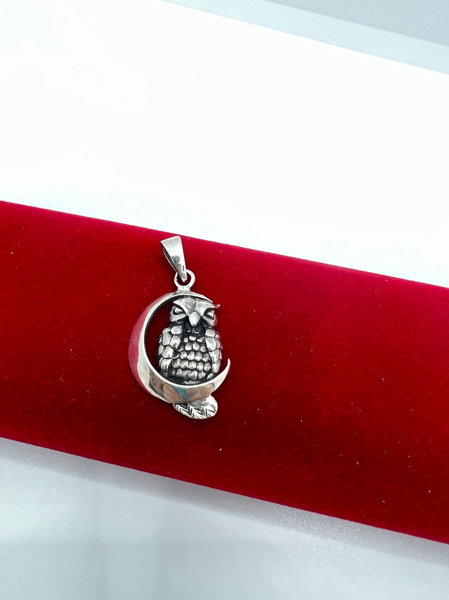 Pendentifs hibou en argent véritable