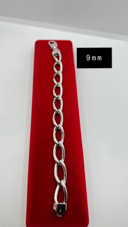 ਅਸਲੀ ਚਾਂਦੀ ਦੇ ਰੋਡੀਅਮ ਪਲੇਟਿਡ ਬਰੇਸਲੇਟ