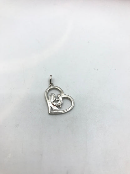 Pendentif mère et enfant en argent véritable