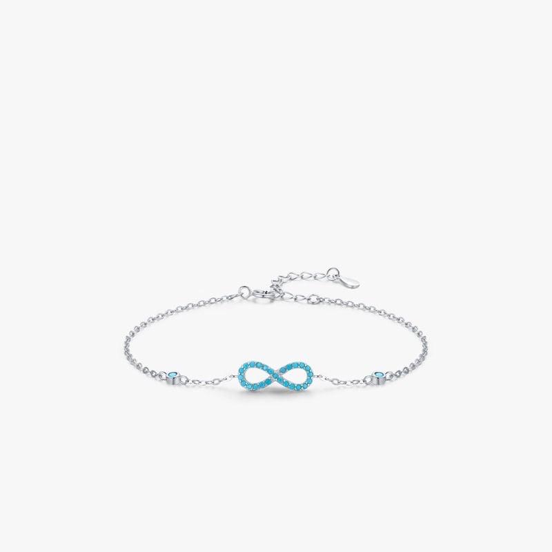 Bracelet infini en argent sterling