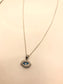 Sterling silver evil eye necklace