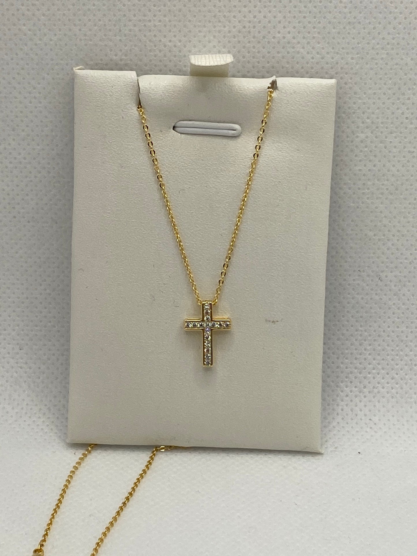 Gold plated cross necklaces