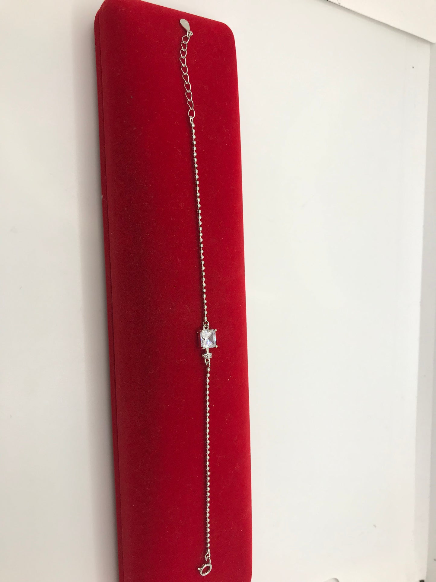 Bracelet en argent sterling avec pierre CZ