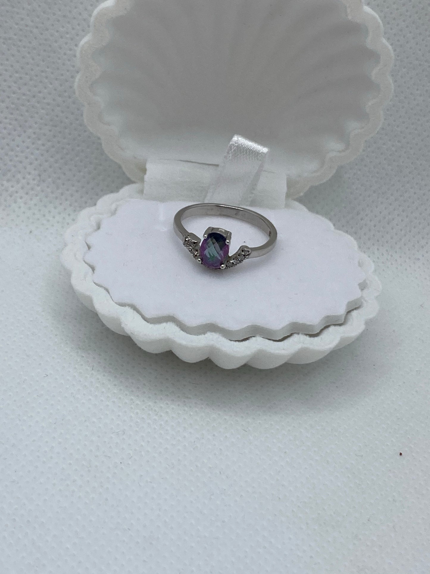 Real silver amethyst set