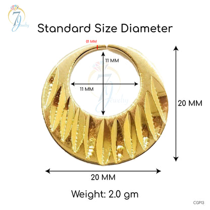 Boucles d'oreilles Nattiyan taille diamant