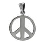 Real silver peace sign necklace