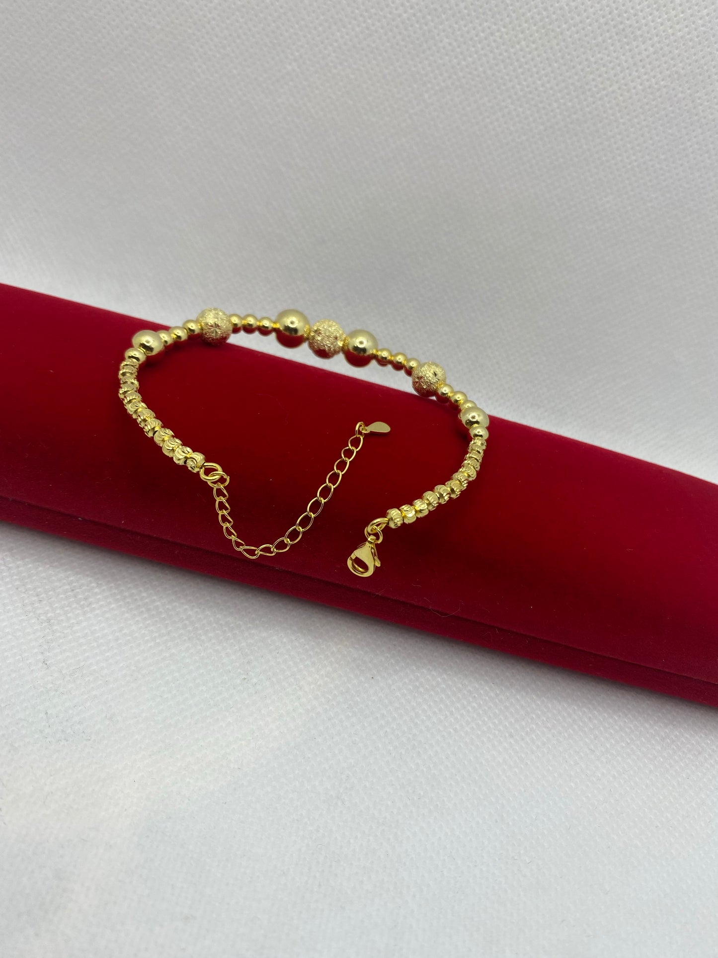 Bracelets en argent véritable plaqué or