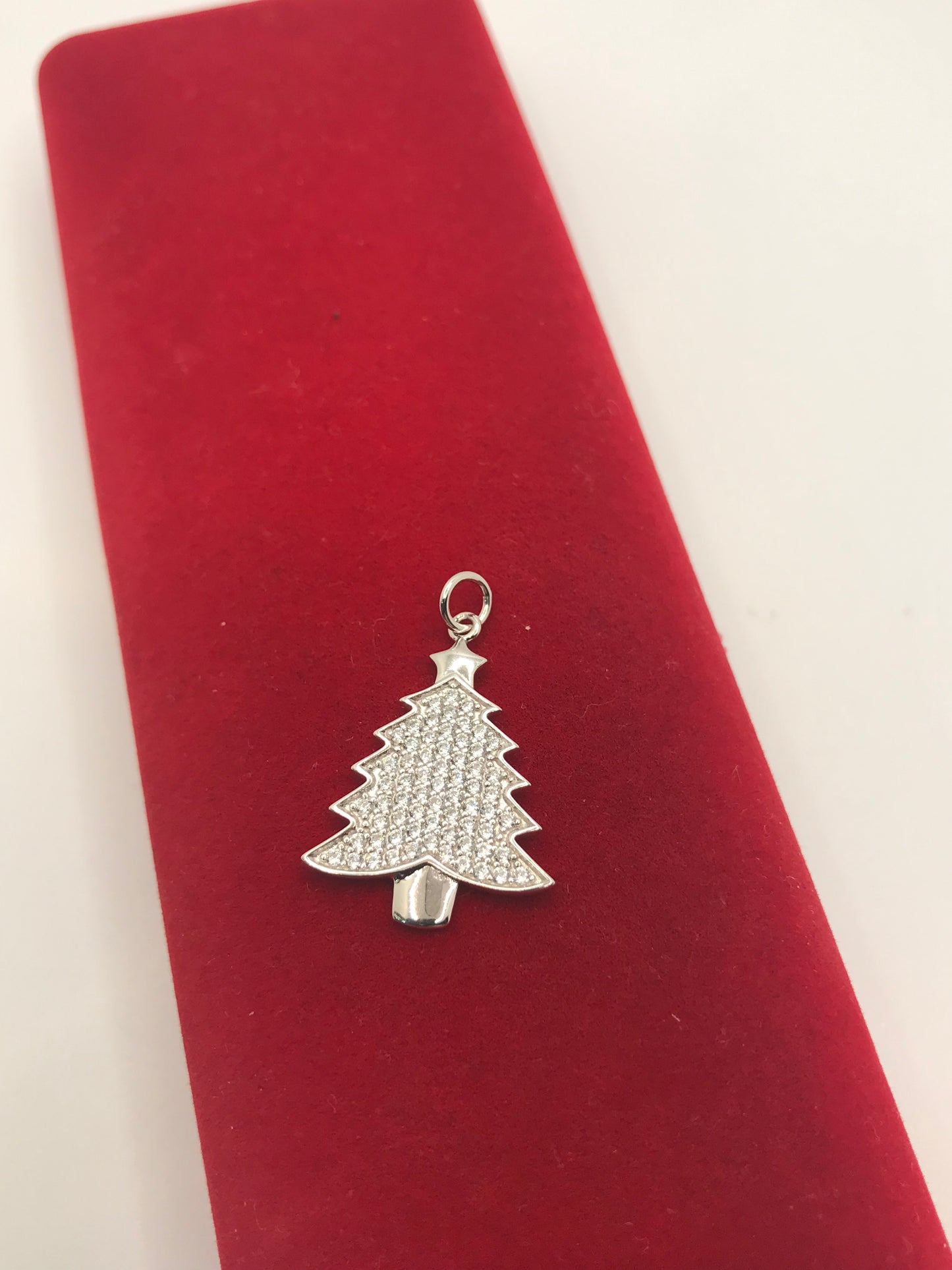 Sterling silver Xmas tree pendant