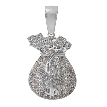 Pendentif sac d'argent en argent sterling