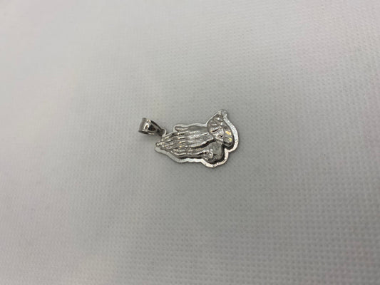 ਸਟਰਲਿੰਗ ਸਿਲਵਰ ਪ੍ਰਾਰਥਨਾ ਕਰਨ ਵਾਲਾ ਹੱਥ ਪੈਂਡੈਂਟ