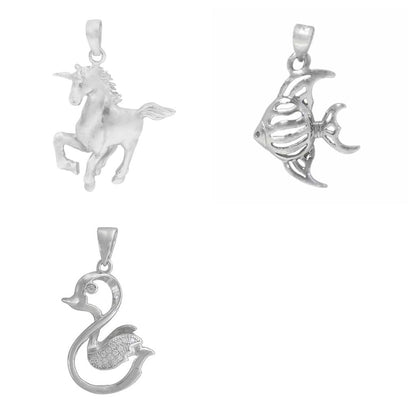 Pendentifs en argent véritable