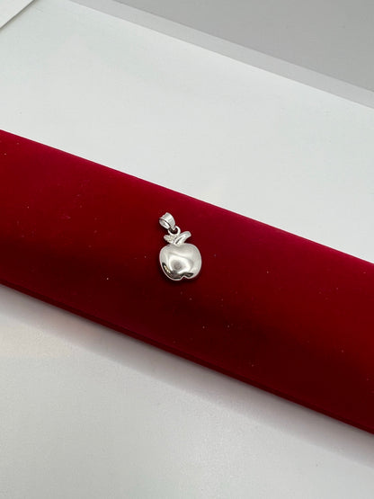 Pendentif pomme en argent véritable