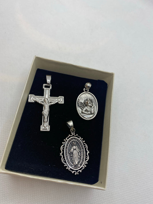 Pendentifs religieux en argent sterling