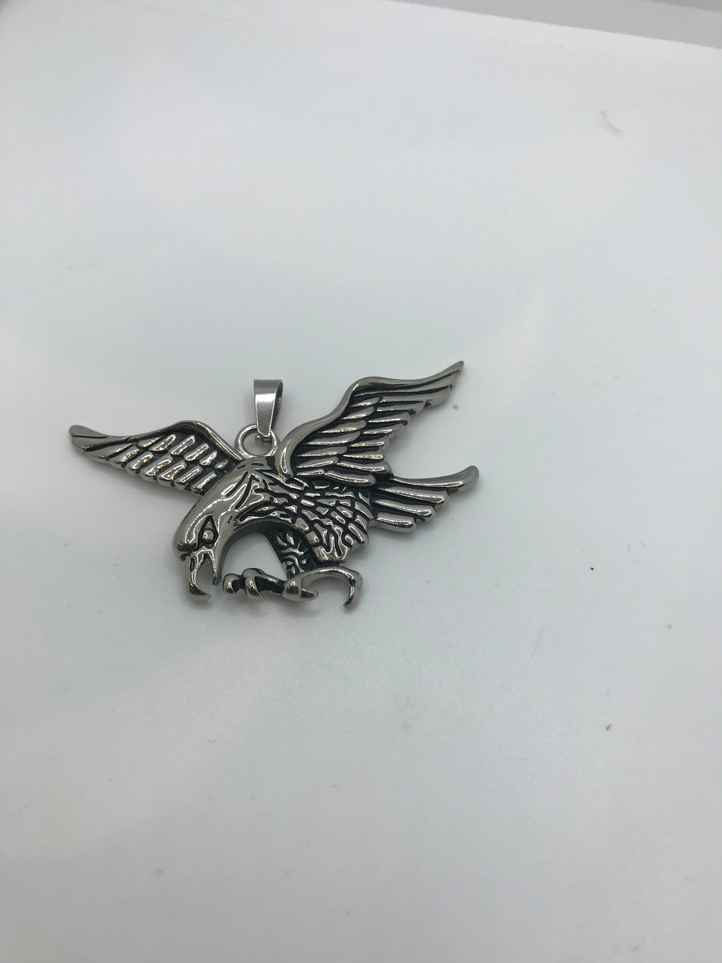 Pendentif aigle en acier inoxydable