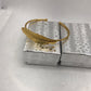 Gold plated leaf  bangle