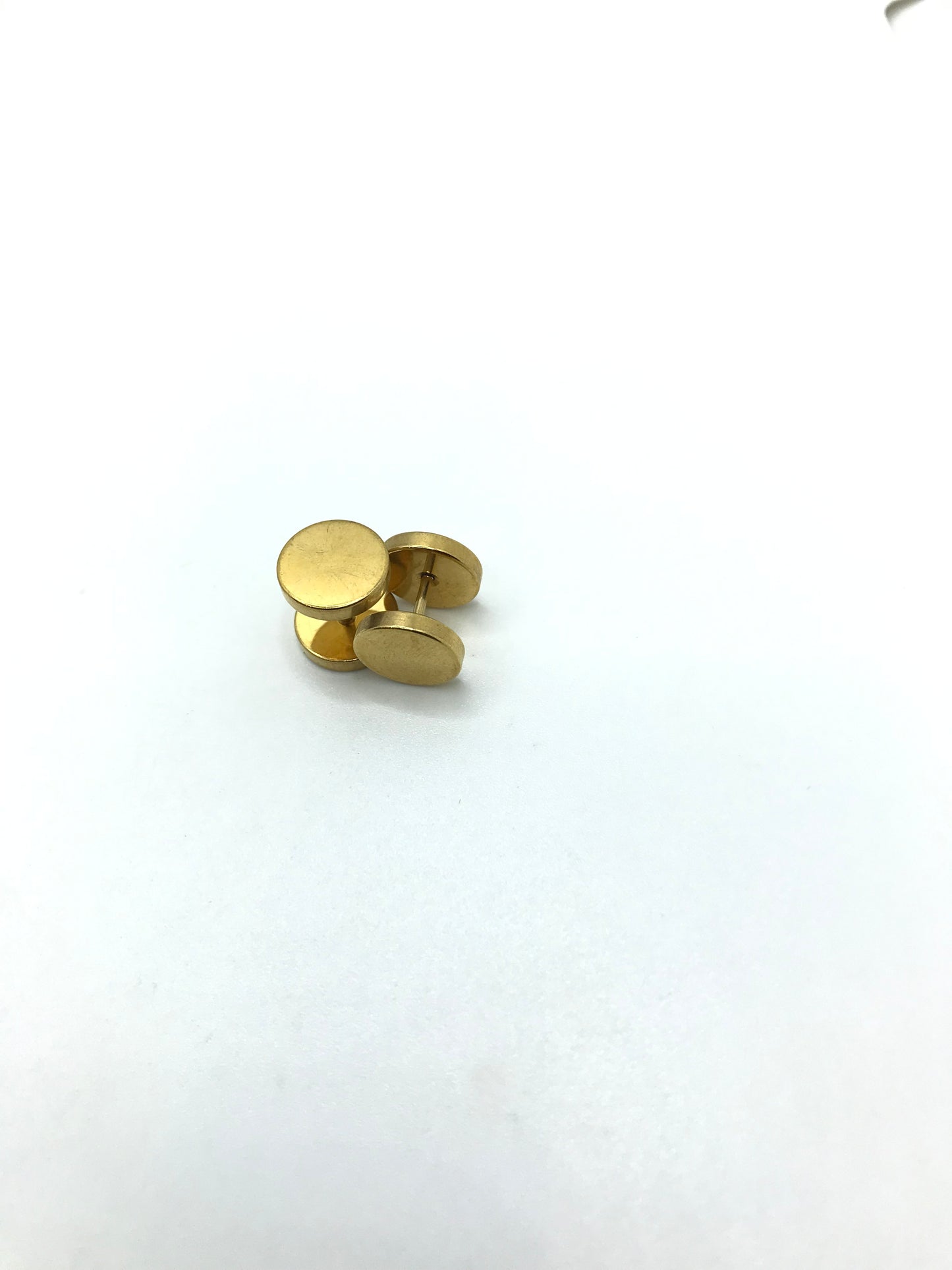 Stainless steel screw back studs(gold color)