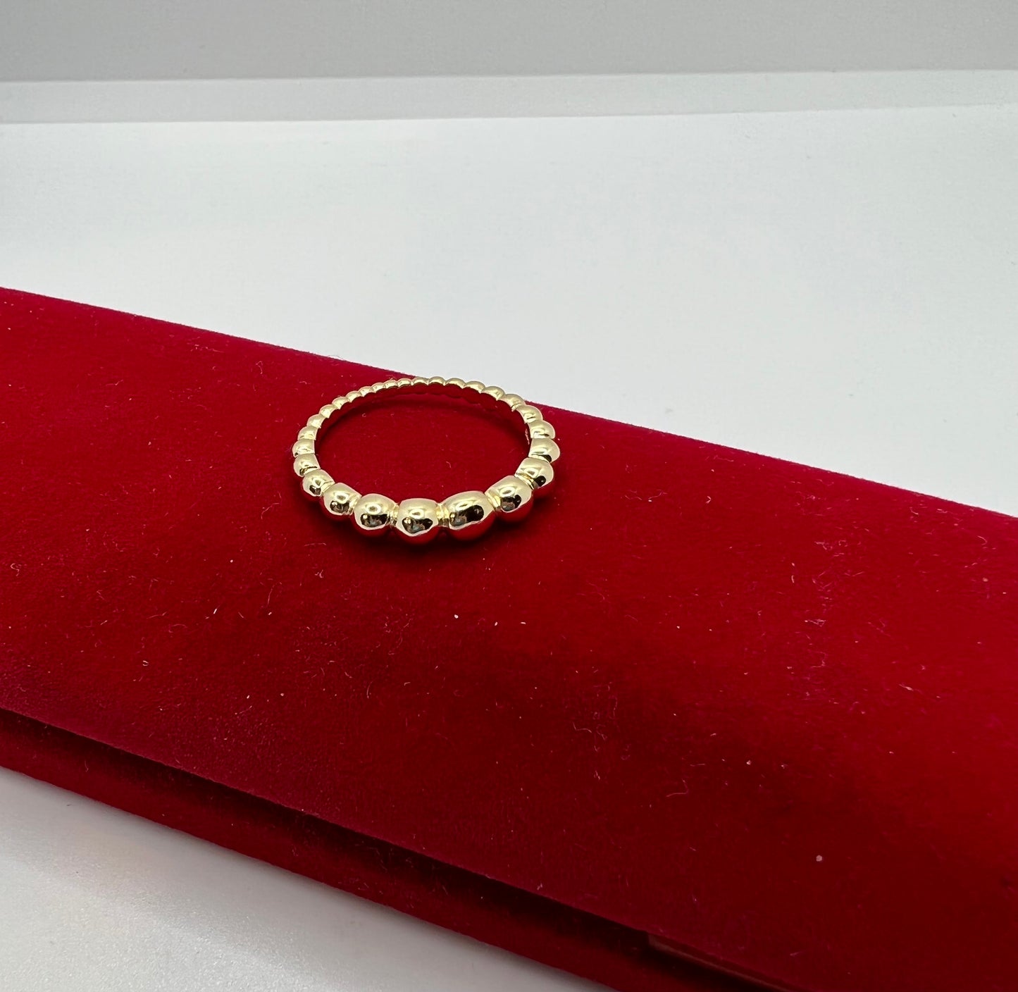 Bague en argent véritable et or rempli